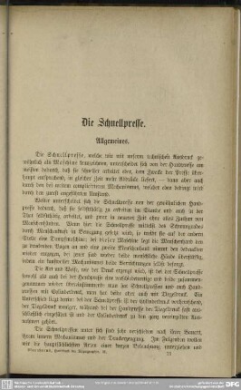 Die Schnellpresse