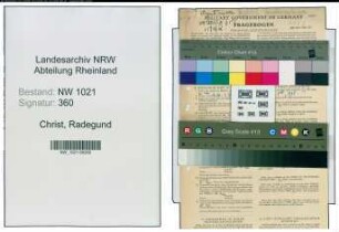 Entnazifizierung Radegund Christ , geb. 05.03.1911 (Studienassessorin)