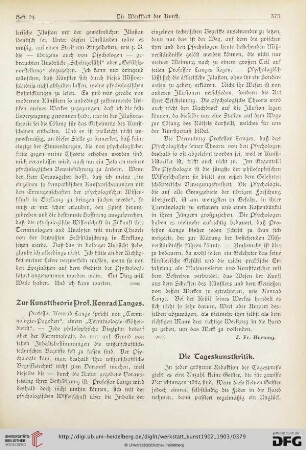 2: Zur Kunsttheorie Prof. Konrad Langes