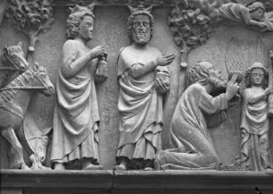 Anbetung der Könige mit thronender Madonna (untere Zone)