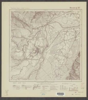 587 Moosburg ; Topographische Karte von Bayern 1:25.000 [Positionsblätter]