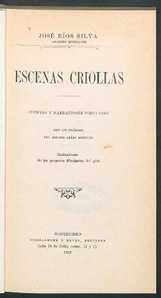 Escenas criollas : cuentos y narraciones populares