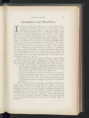 Kanalisation und Rieselfelder.