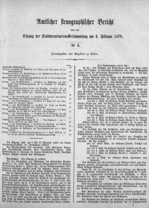 No. 6, 6. Februar 1879