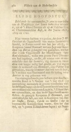 Elfde hoofdstuk. Behelzende het voornaamsten, ...