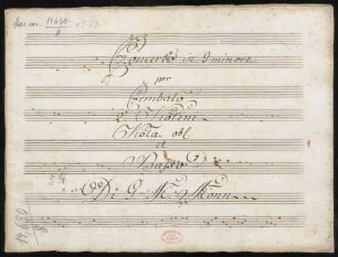 Konzerte; cemb, strings; g-Moll; DTÖ 39 39
