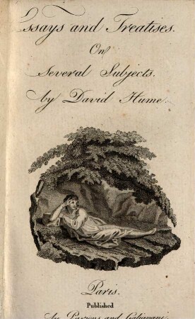 Essays and treatises on several subjects