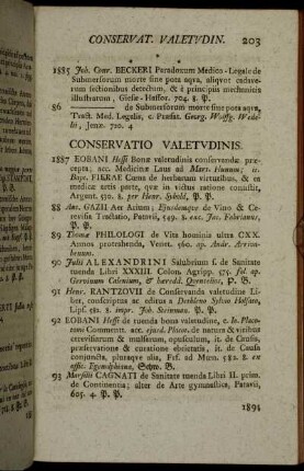 Conservatio valetudinis. - Materia med. e regno minerali.