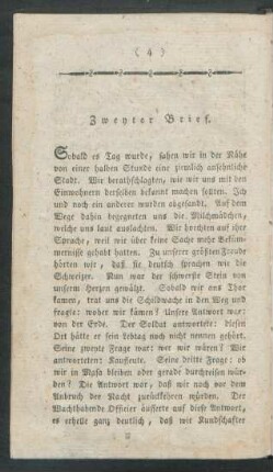 Zweyter Brief.