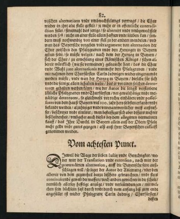 82-127, Vom Achtesten Punct.