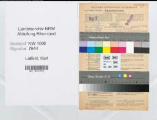 Entnazifizierung Karl Leifeld, geb. 02.09.1914 (Finanzanwaerter)