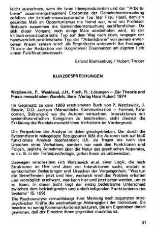 41-45, Kurzbesprechungen