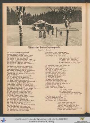 Winter im Hoch-Schwarzwald.