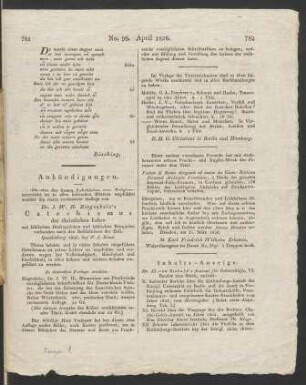 Leipziger Literatur-Zeitung (22. April 1826): Druck von Ms. germ. fol. 923,5
