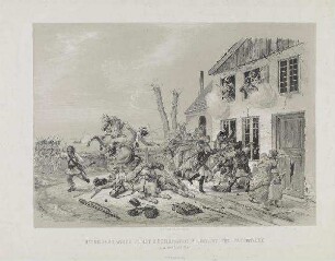 Flucht der Aufständischen in die Vorstadt Neustadt von Flensburg (9.4.1848)