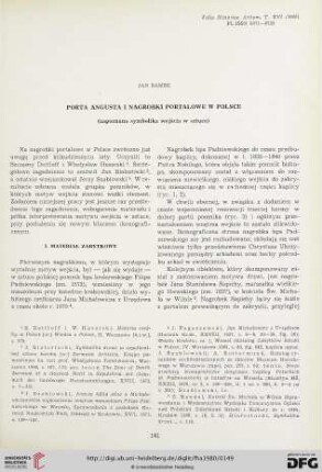 16: Porta angusta i nagrobki portalowe w Polsce : (Zapoznana symbolika wejścia w sztuce)
