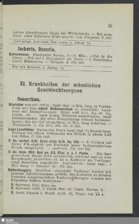 XI. Krankheiten der männlichen Geschlechtsorgane