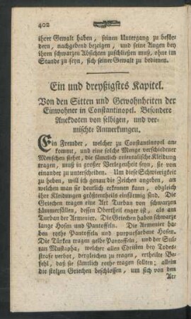 Ein und dreyßigstes Kapitel - Sechs und dreyßigstes Kapitel