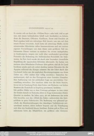 Indonesien 1952/54