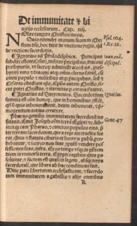 De immunitate et divitiis ecclesiarum. Cap. xxii.