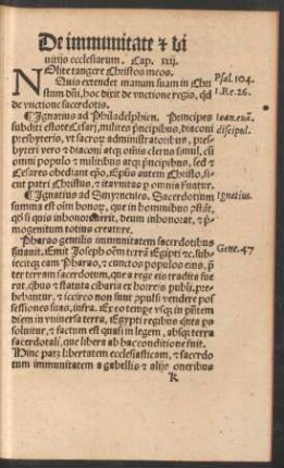 De immunitate et divitiis ecclesiarum. Cap. xxii.