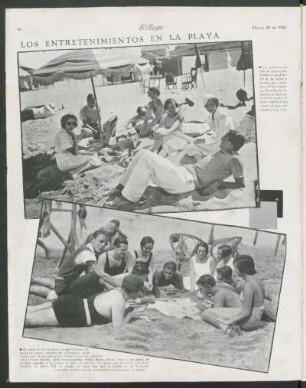 Los entretenimientos en la playa [Fotografías]