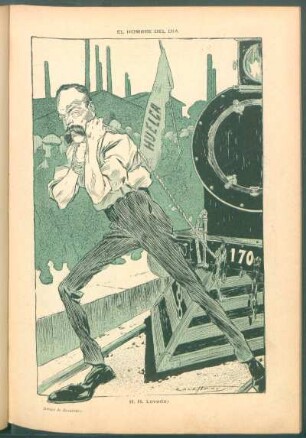 El hombre del día - H. H. Loveday - [Caricatura]