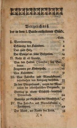Der Bürgerfreund : eine Straßburgische Wochenschrift. 2,1, 2,1. 1777