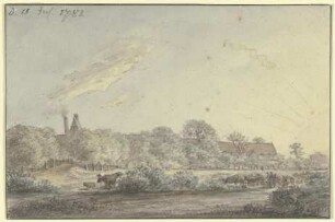Dorf zwischen Bäumen