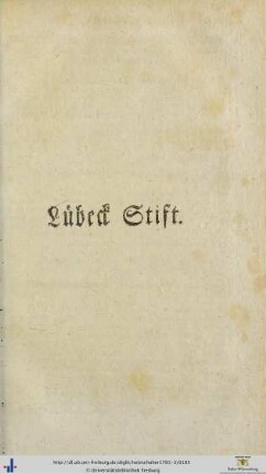 Lübeck Stift