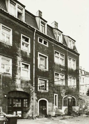 Dresden-Neustadt, Görlitzer Straße 25. Hinterhaus (um 1905). Hofansicht von Osten