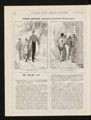 Types anglais (extraits de Londres Pittoresque).