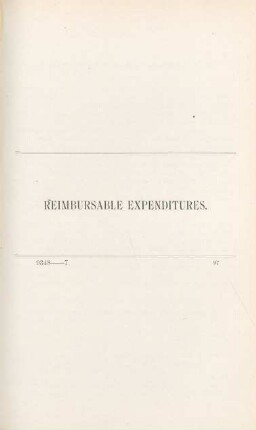 Reimbursable Expenditures