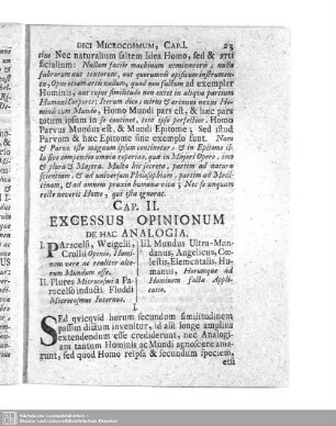 Cap. II. Excessus opinionum