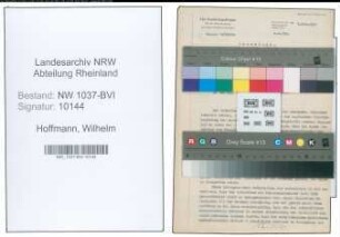 Entnazifizierung Wilhelm Hoffmann , geb. 08.07.1888 (Stadtinspektor)