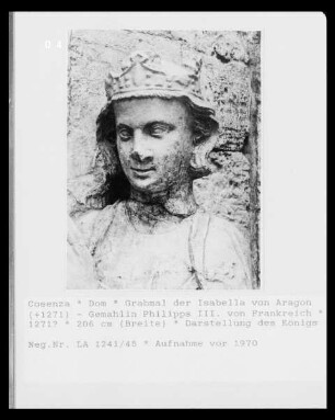 Grabmal der Isabella von Aragon — König Philippe III. von Frankreich