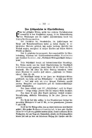Das Ledigenheim in Charlottenburg