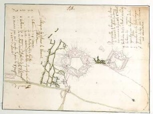 WHK 14 Spanischer Sukzessionskrieg 1701-1713 bis zum Frieden von Rastatt: Plan der Angriffe auf die Zitadelle von Tournai, 1709