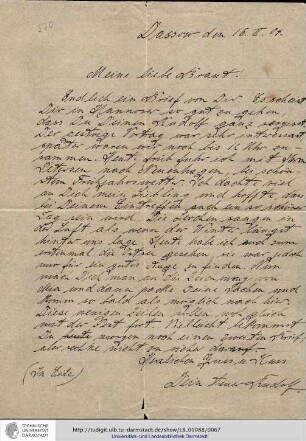 Brief vom 16.02.1904