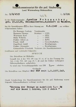 Schumacher, Josefine