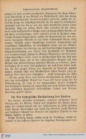 VII. Die bewegliche Ausstattung des Hauses