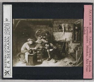 Adriaen Brouwer: Raufende Kartenspieler. München, Alte Pinakothek (Seestern-Nr. 4795)