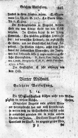 Vierter Abschnitt. Gelehrte Verfassung
