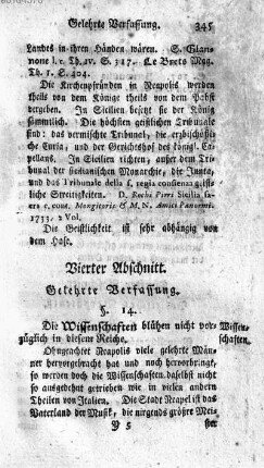 Vierter Abschnitt. Gelehrte Verfassung
