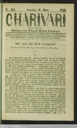Wie man sich Geld verschafft! - humoristische Skizze