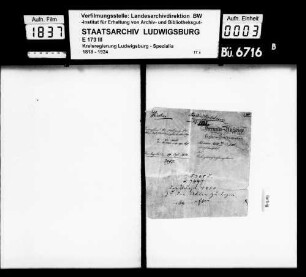 Oberamtsvisitation Weinsberg von 1845