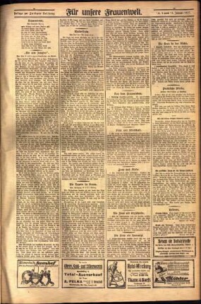 Zweite Ausgabe vom Donnerstag, den 13. Januar 1927.