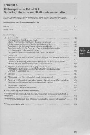 Philosophische Fakultät II: Sprach-, Literatur- und Kulturwissenschaften