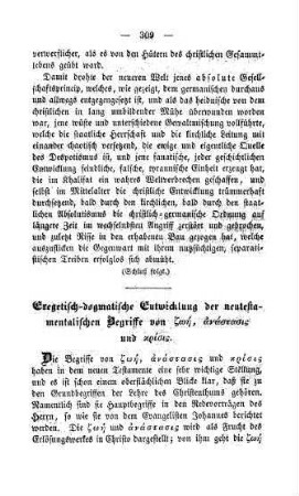309-398 Exegetisch-dogmatische Entwicklung der neutestamentlichen Begriffe von zoe, anastasis und krisis