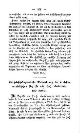 309-398 Exegetisch-dogmatische Entwicklung der neutestamentlichen Begriffe von zoe, anastasis und krisis
